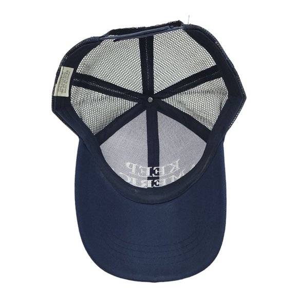 Keep America Great Mesh Snapback Cap Trucker Baseball Hat Trump 2020 Flag Blue - Picture 5 of 12